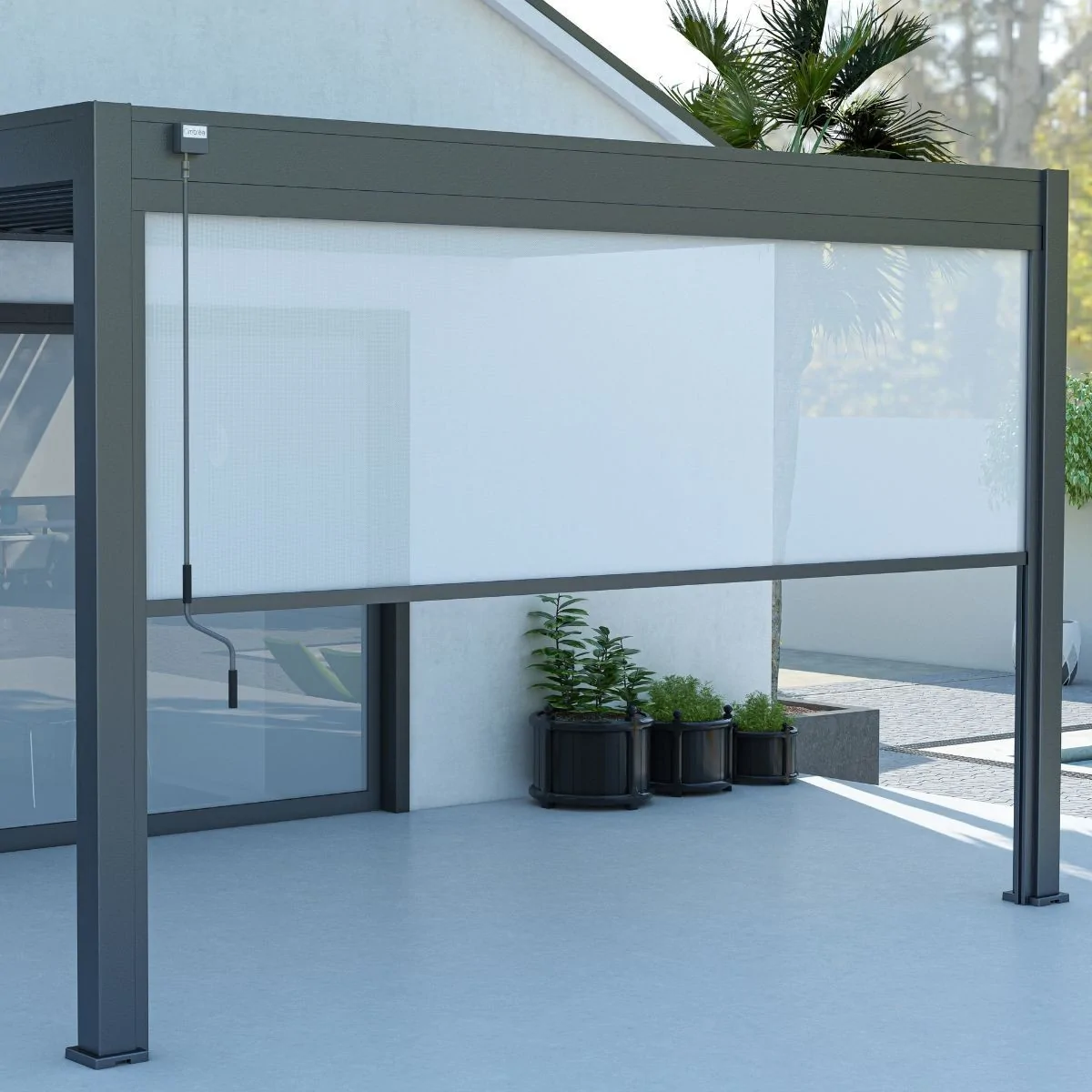 Store latéral anthracite 4 m (13,12 pi)