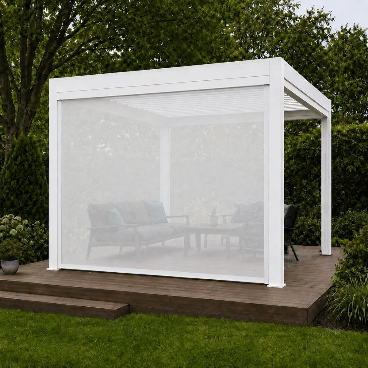 White Blind 3m (9.84 ft) manual