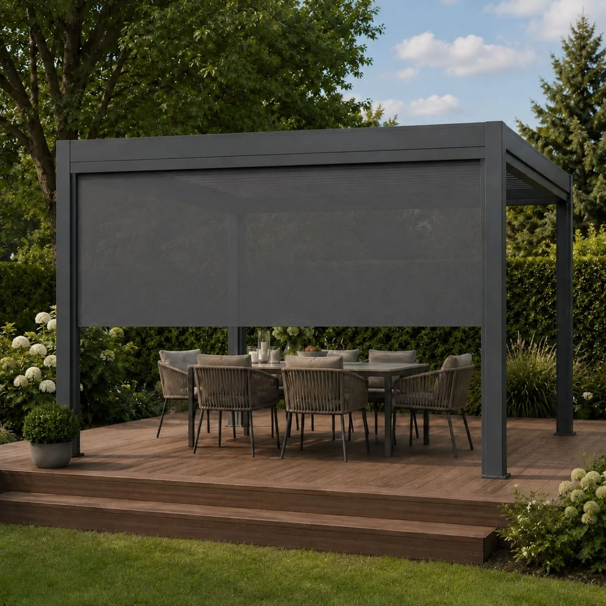 Store anthracite 4 m (13,12 pi) manuel*